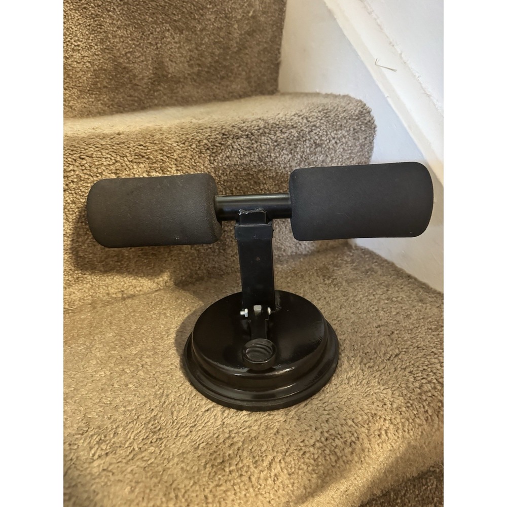 Sit up Push up Assist Floor Suction Adjustable Foam Padded Gym Workout Health